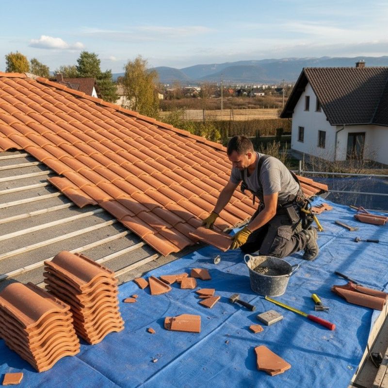 Tile Roof Repair detail